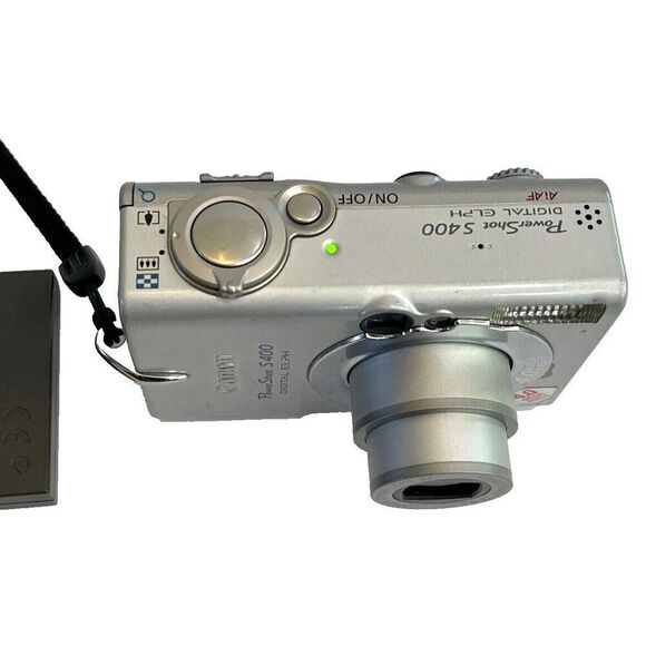 Canon Digital Elph PowerShot S400 Camera W/ 2 Batteries/SD Card 8GB READ - Picture 7 of 16